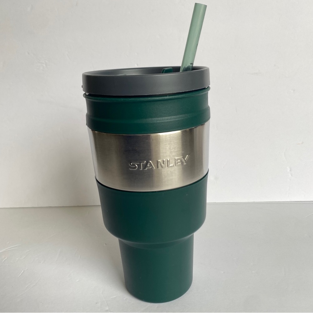 Stanley Utility Double Wall Insulated XL Travel Cold Cup Tumbler 32 oz Green
